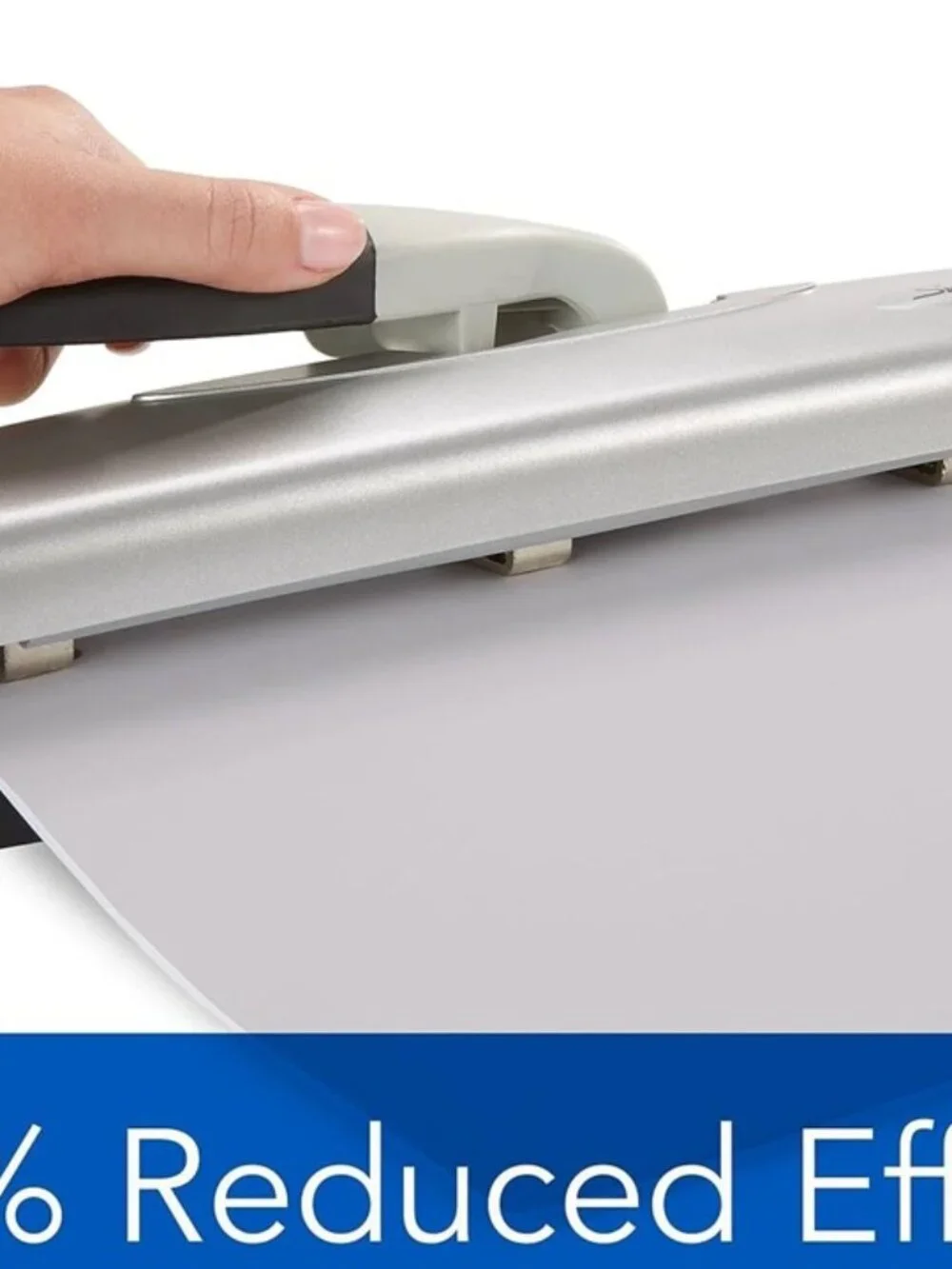Swingline® LightTouch® High Capacity Desktop Punch, 2-7 Holes, 20 Sheets